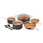 Gotham Steel 10-Piece Ti-Ceramic Nonstick Cookware Set with Utensils thumbnail 1