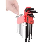 TEKTON 9-Piece Metric Long Arm Ball End Hex Key Wrench Set, 1.5-10 mm thumbnail 5