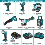 Makita 18V LXT Lithium-Ion Cordless 7-Piece Combo Kit (3.0Ah) thumbnail 2