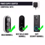 Wasserstein 8.2 ft. Power Supply Adapter for Google Nest Hello, Eufy, and Arlo Video Doorbells thumbnail 7