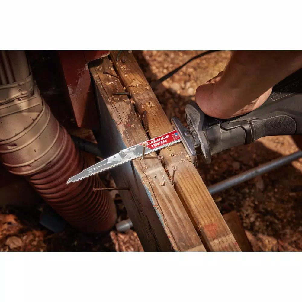 Milwaukee SAWZALL Carbide Demolition Reciprocating Saw Blade Set, 5-Piece