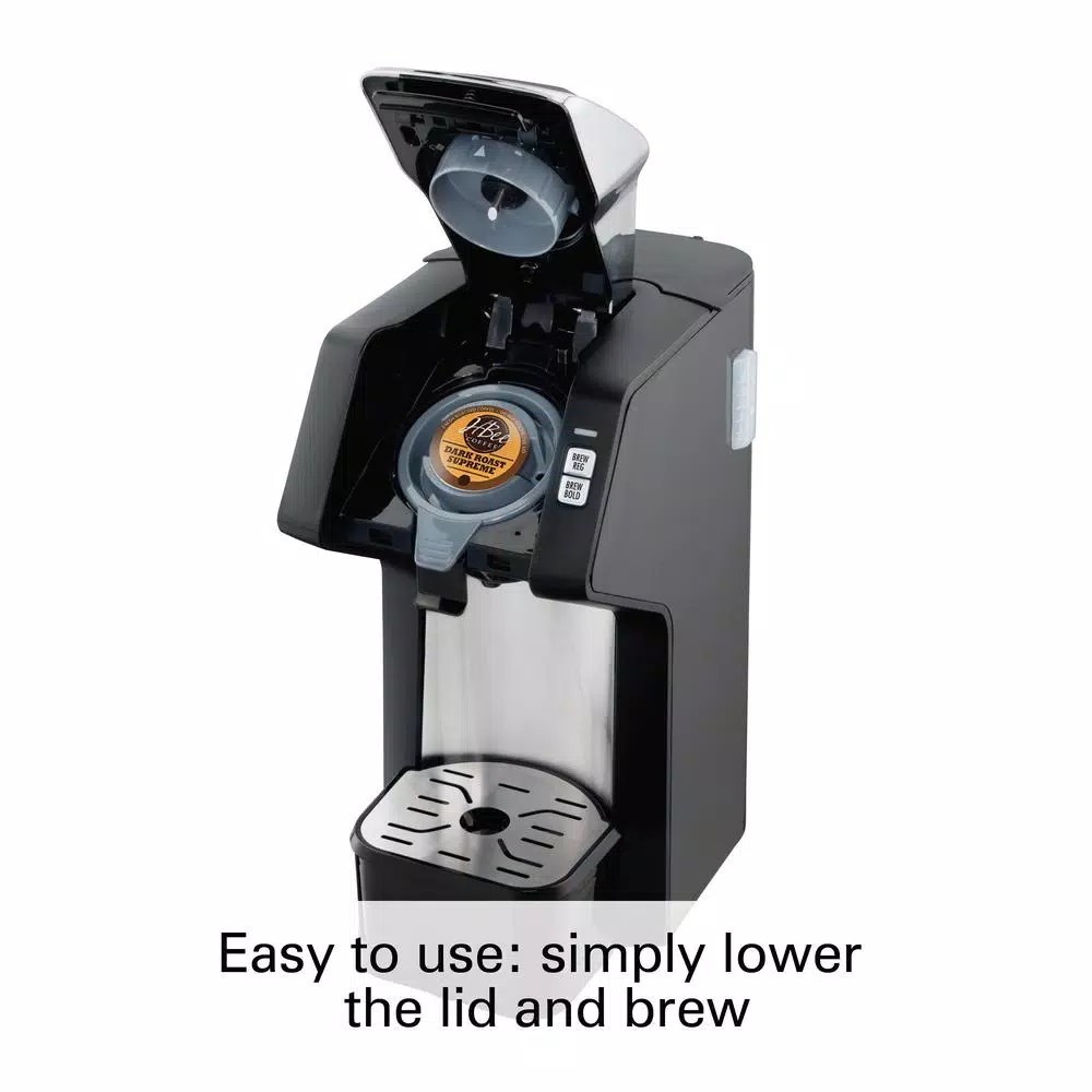 Hamilton Beach FlexBrew Black Single Serve Plus Coffee Maker - Brews Pods or Ground Coffee