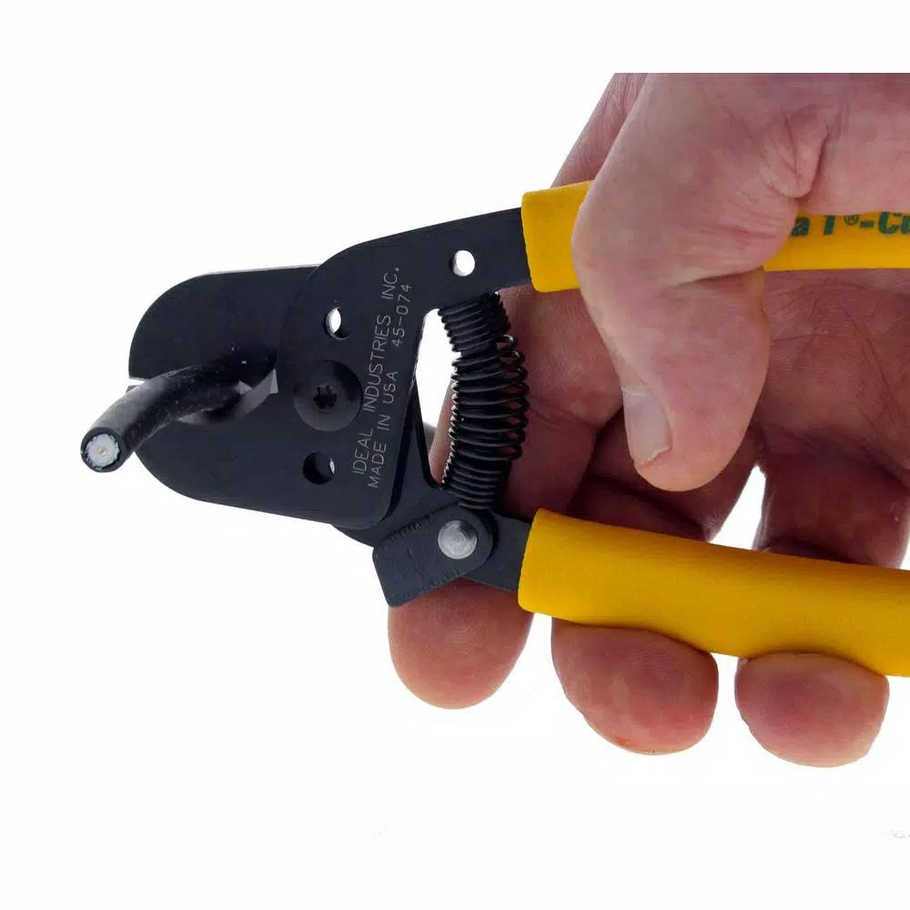 Ideal Data T-Wire Cutter Handheld Cable Cutter for Coax and Copper Cables