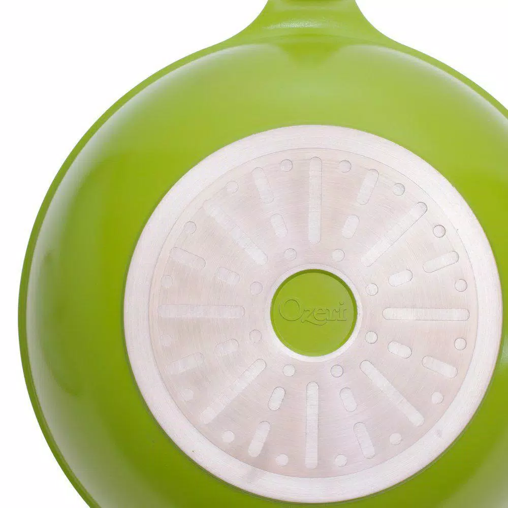 Ozeri Green Earth 14.5 in. Aluminum Ceramic Nonstick Frying Pan, Green