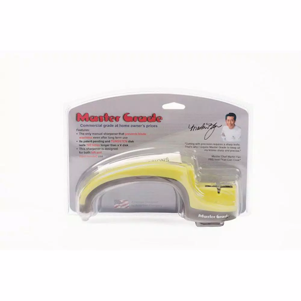 Master Grade Heavy-Duty Tungsten Manual Knife Sharpener - Lime