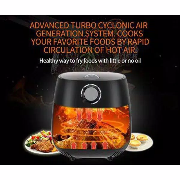 Emerald 1818 4.2 Qt. 1800W Air Fryer with Double Ceramic Non-Stick Basket and Pan Set