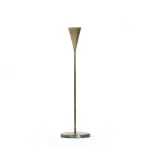 Zentique Geneva Antique Gold Metal Candlestick Holder - Upturned Cone Design thumbnail 1