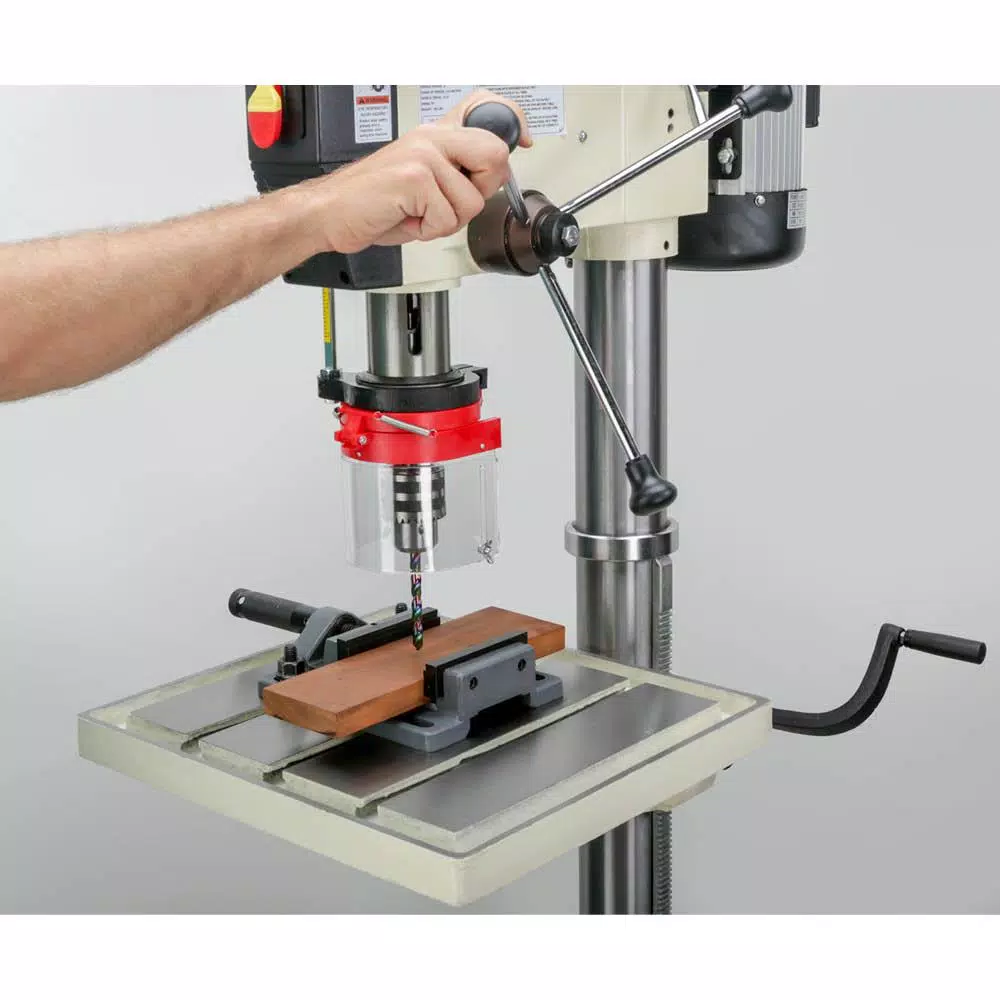 Shop Fox 1-1/2 HP 20 in. Floor Drill Press with 12 Speeds and Built-in Work Light