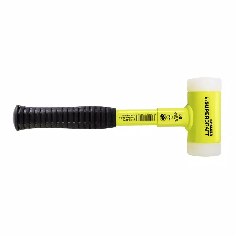 Supercraft Halder Supercraft 3.75 lb. Dead-Blow Hammer with Steel Handle and Replaceable Nylon Face Inserts