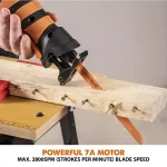 Evolution Power Tools Evolution R230RCP 7 Amp Corded Reciprocating Saw with 4 Blades thumbnail 6