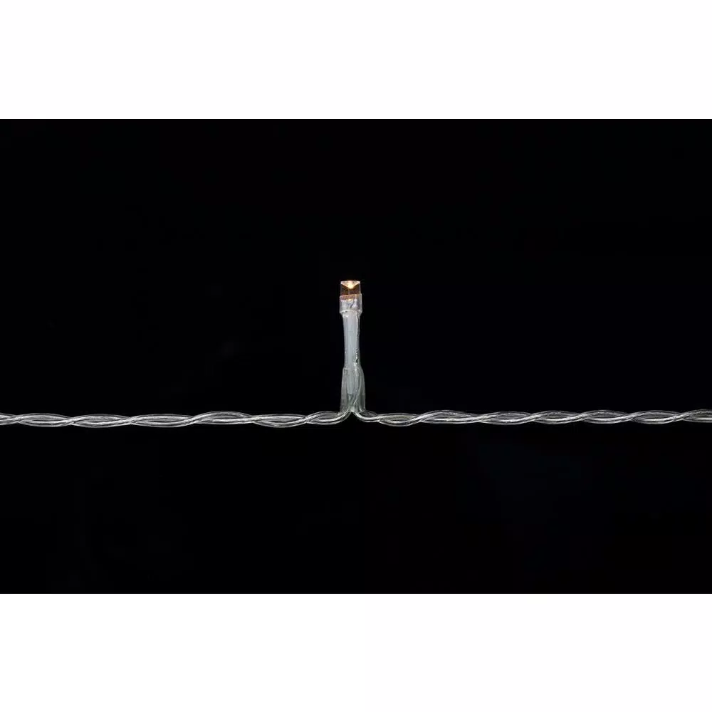 Novolink 34 ft. 100-Light LED Warm White Battery Operated Decorative String Lights with Timer