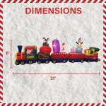 Fraser Hill Farm 6 ft. Santa on Christmas Express Inflatable Holiday Decoration thumbnail 2