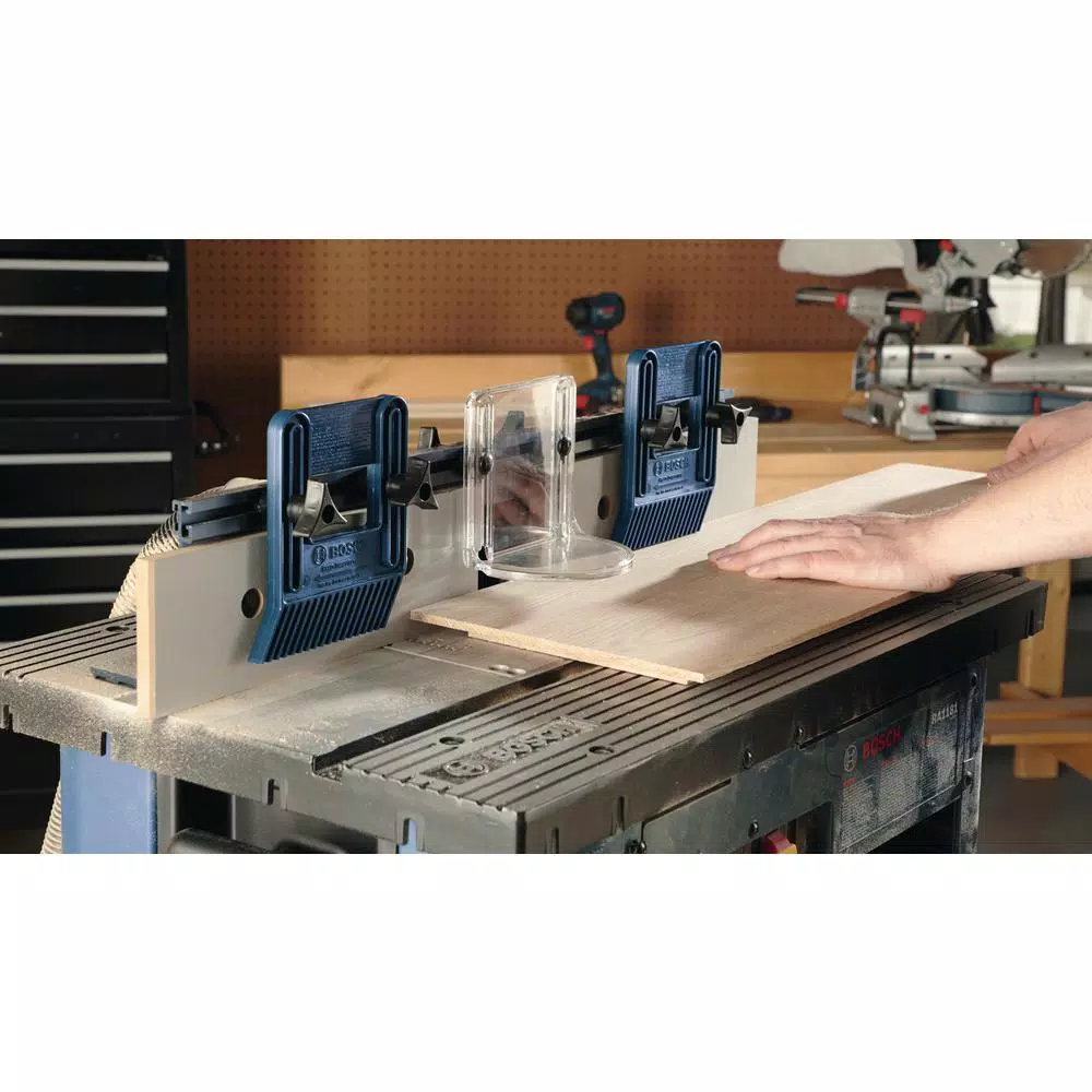 Bosch 27 in. x 18 in. Aluminum Top Benchtop Router Table with 2-1/2 in. Vacuum Port