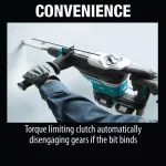 Makita 18V X2 LXT 36V Cordless SDS-MAX Rotary Hammer Kit with 1/2 in. Impact Wrench Bonus thumbnail 12