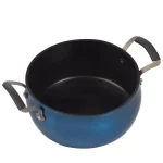 Epicurious 5 Qt. Hard-Anodized Aluminum Nonstick Chili Pot with Glass Lid, Blue thumbnail 2