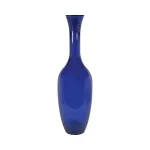 Titan Lighting Chloe 39 in. Deep Blue Glass Trumpet Floor Vase thumbnail 1