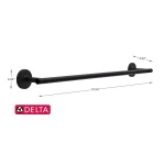 Delta Lyndall 24 in. Towel Bar, Matte Black thumbnail 5