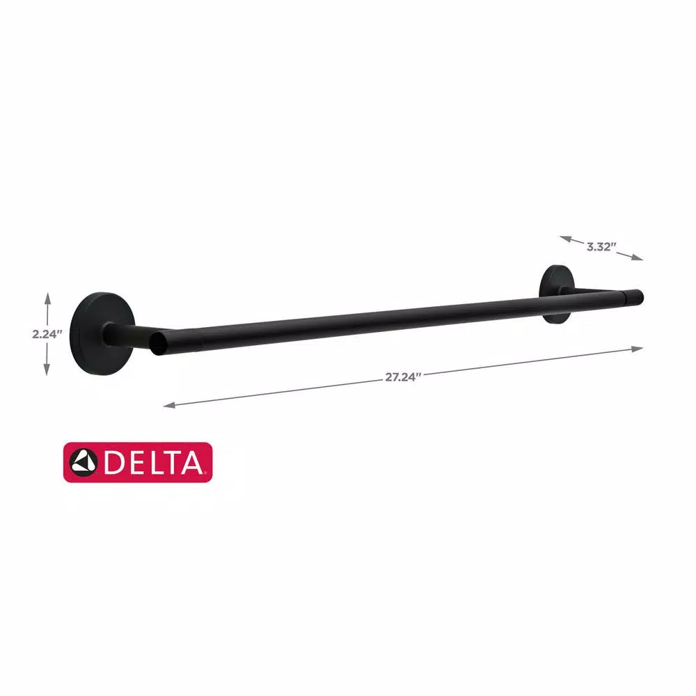 Delta Lyndall 24 in. Towel Bar, Matte Black