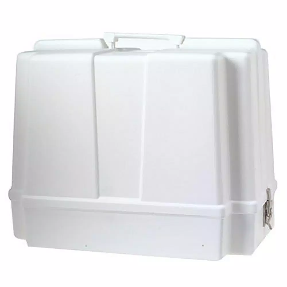 Brother 5300 Universal Hard Shell Carrying Case for Free Arm Sewing Machines and Sergers, White