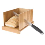 Classic Cuisine Adjustable Bamboo Bread Slicing Guide and Cutting Board thumbnail 1