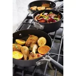 Calphalon Select by Calphalon 9-Piece Hard-Anodized Nonstick Cookware Set, Space-Saving Nesting Design, Black thumbnail 9