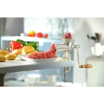 GEFU Manual Cast Steel Meat Mincer with Stainless Steel Blade and Wood Handle thumbnail 2