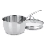 Cuisinart Chef's Classic 2 Qt. Stainless Steel Saucepan with Glass Lid thumbnail 1