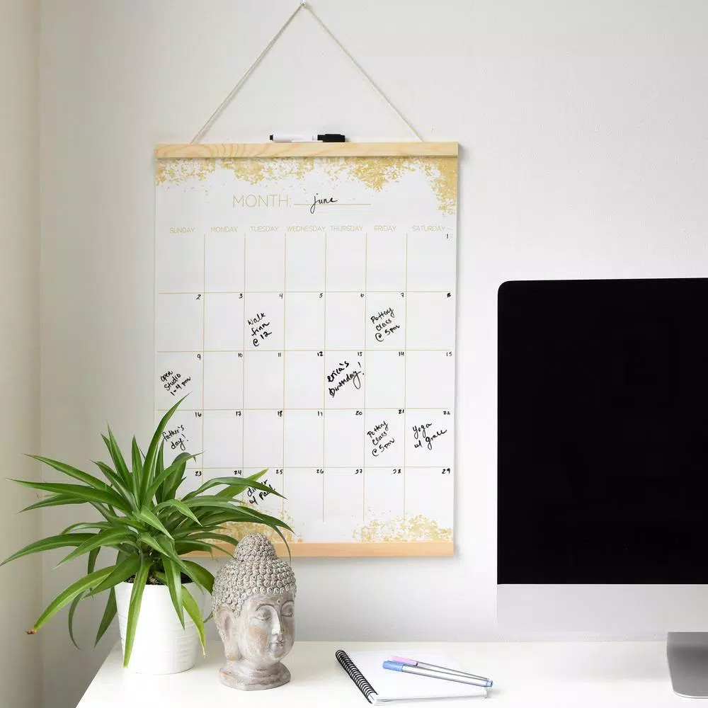 WallPops Gold Dust Dry Erase Tapestry Memo Board - Glam Metallic Wall Hanging