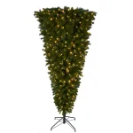 Home Accents Holiday 7 ft Wesley Upside Down Long Needle Pine Pre-Lit LED Artificial Christmas Tree with 420 Color Changing Lights thumbnail 6