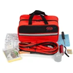 AAA 42-Piece Emergency Roadside Safety and First Aid Kit with 8 Gauge Booster Cables thumbnail 1