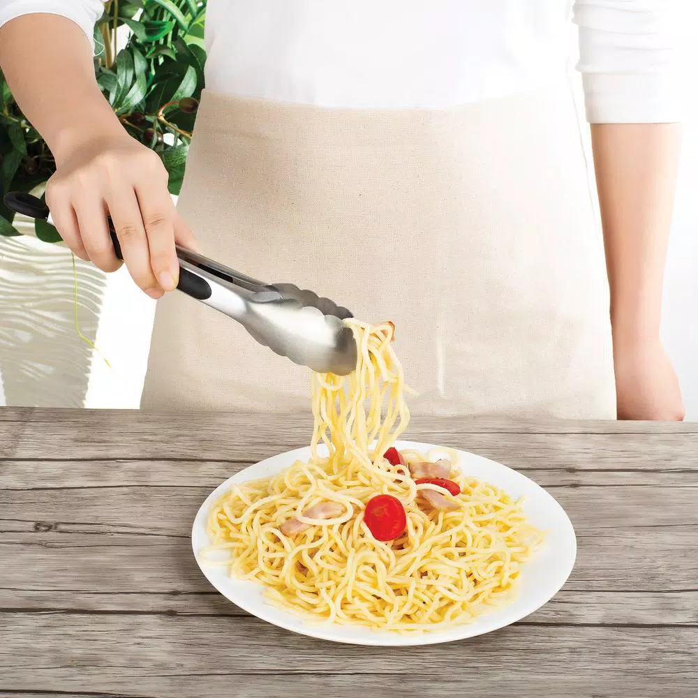 Fox Run Stainless Steel Tongs Bundle with Polypropylene Grips