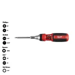 Milwaukee 9-in-1 ECX Drive Ratcheting Multi-Bit Screwdriver Set thumbnail 1