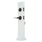 Weslock Premiere Essentials Hillcrest Single Cylinder Oil-Rubbed Bronze Handleset with New Haven Lever thumbnail 2