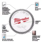Milwaukee 7 in. 54T Carbide Aluminum and Metal Cutting Circular Saw Blade thumbnail 3