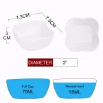 MALACASA 3 in. White Porcelain Ramekins Set of 12, Ceramic Serving Bowls for Creme Brulee and Dipping Sauces thumbnail 4