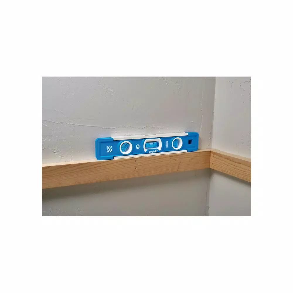 Empire EM70.10 True Blue 10 in. Magnetic Torpedo Level, All-Metal Frame