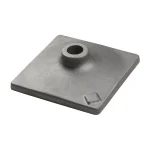 Bosch 8 in. x 8 in. Hammer Steel Tamper Plate for HS2173, 1-1/8 in. Hex Shank thumbnail 1