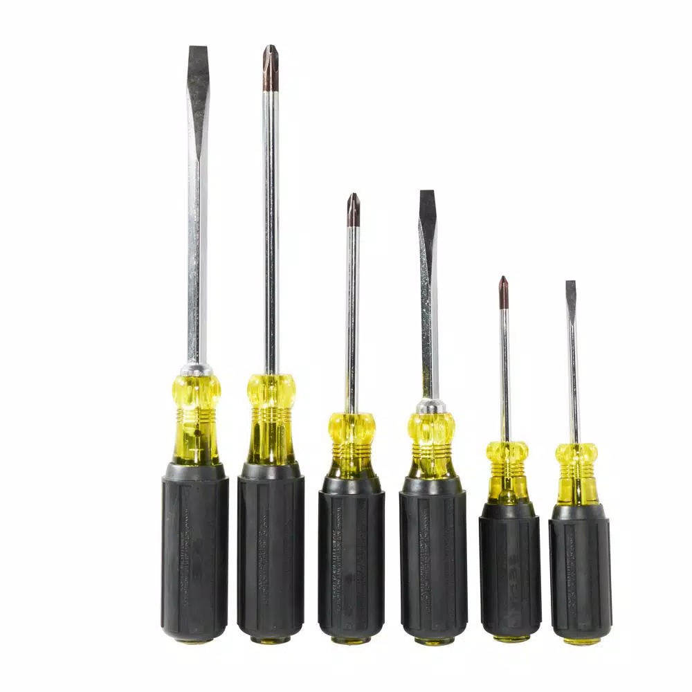 Klein Tools 6-Piece Assorted Screwdriver Set with Cushion Grip Handles