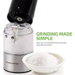 Ovente Electric Salt and Pepper Grinder Set, Stainless Steel with Ceramic Blades, Battery Operated thumbnail 7