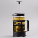 Creative Home 1000ml Glass French Press Coffee Maker and Tea Steeper, 4-Cup Stainless Steel Filter, Black thumbnail 5