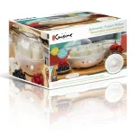 Euro Cuisine 1.31 Qt. Automatic Yogurt Maker with 7 Glass Jars and Built-In Timer, White thumbnail 5