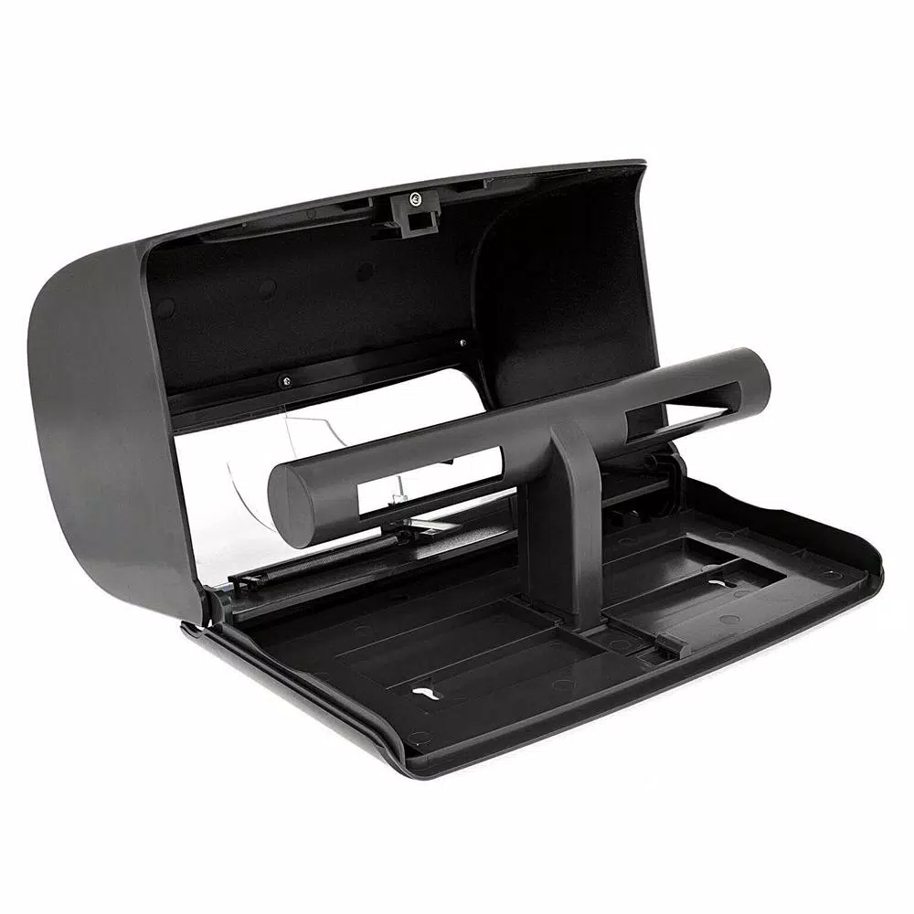 Alpine Industries Double Roll Toilet Paper Dispenser, Gray ABS Plastic