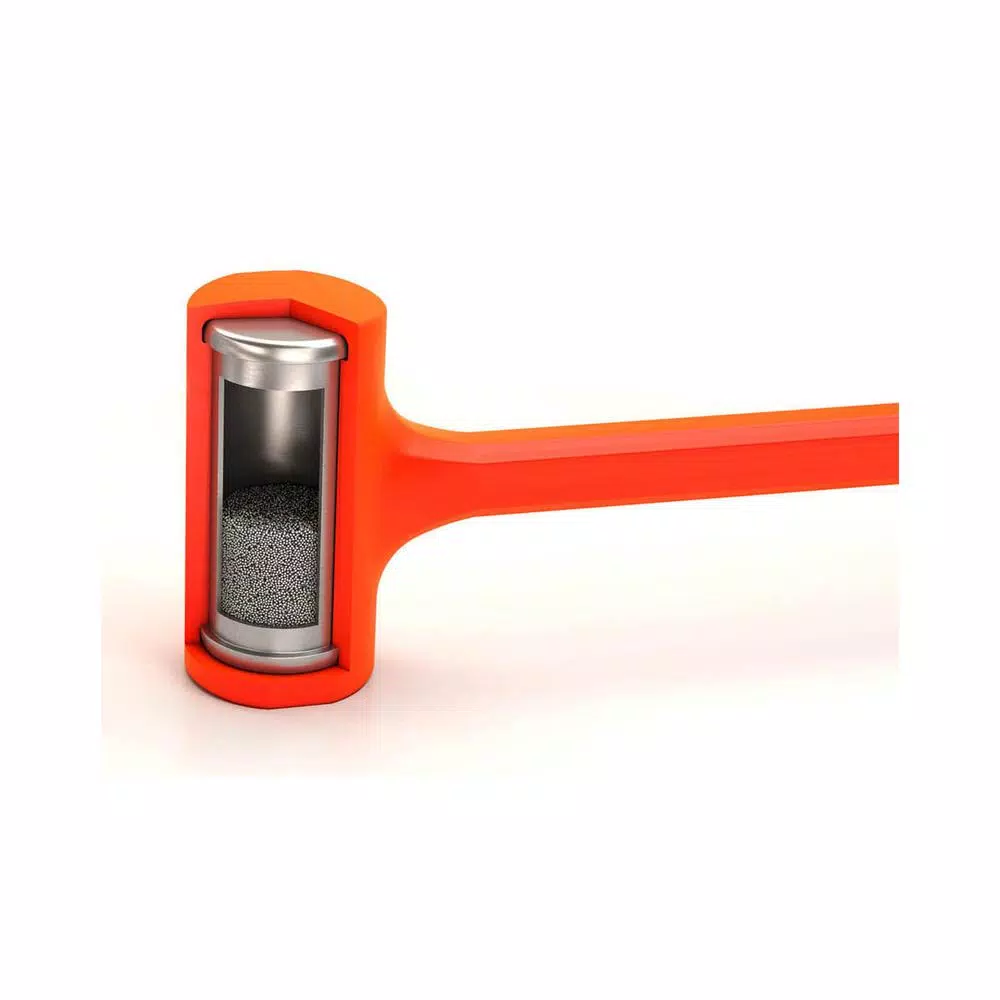 Bon Tool 3 lb. Dead Blow Hammer with Steel Shot Core and High-Impact Poly Jacket
