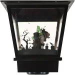 Haunted Hill Farm 71 in. Black Wicked Witch Animated Lamp Post with Spooky Music thumbnail 8