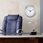 La Crosse Technology 14 in. Atomic Analog Wall Clock with Chrome Rim and 4 US Time Zones thumbnail 5