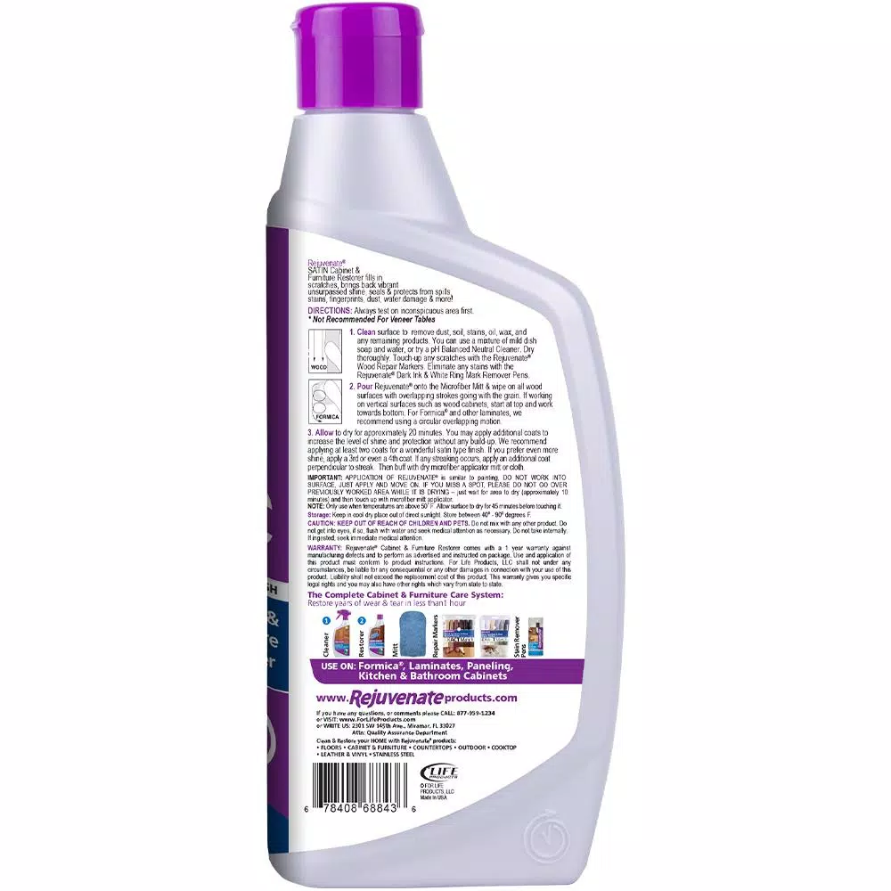Rejuvenate 16 oz. Satin Finish Cabinet Restorer and Protectant