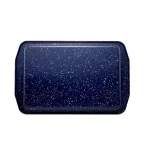 Paula Deen 9 x 13 in. Deep Sea Blue Speckle Nonstick Steel Rectangular Cake Pan thumbnail 3