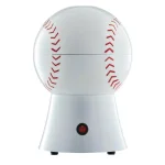 Brentwood Baseball Themed Hot Air Popcorn Maker, 2 oz. White Countertop Popper thumbnail 1