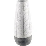 Mercana Harrier II Large White Geometric Ceramic Table Vase thumbnail 1