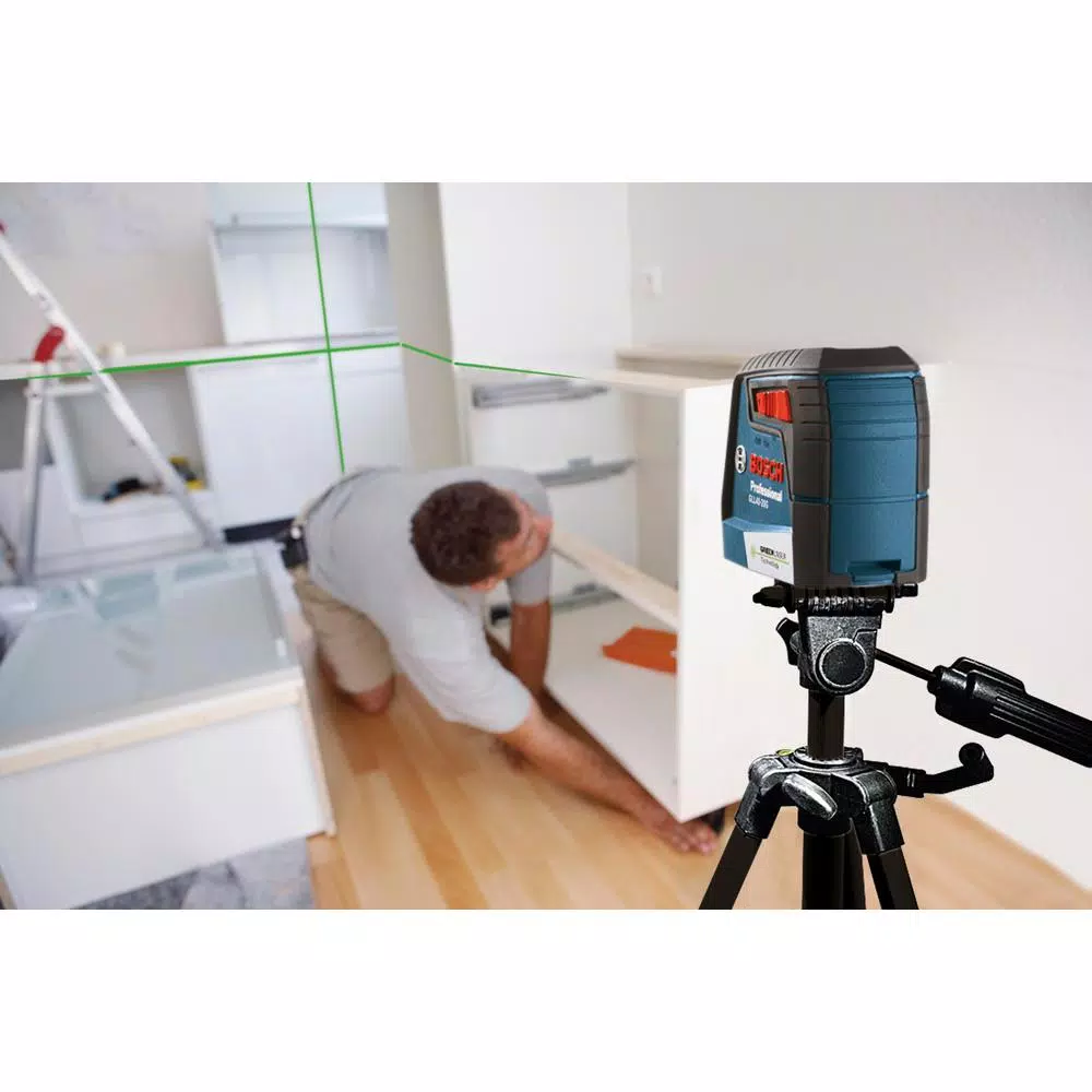 Bosch GLL40-20G VisiMax Green Beam Self-Leveling Cross Line Laser, 40 ft.